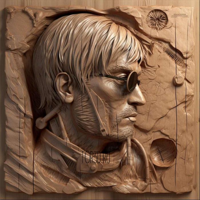 hideo kojima 4 stl model for CNC